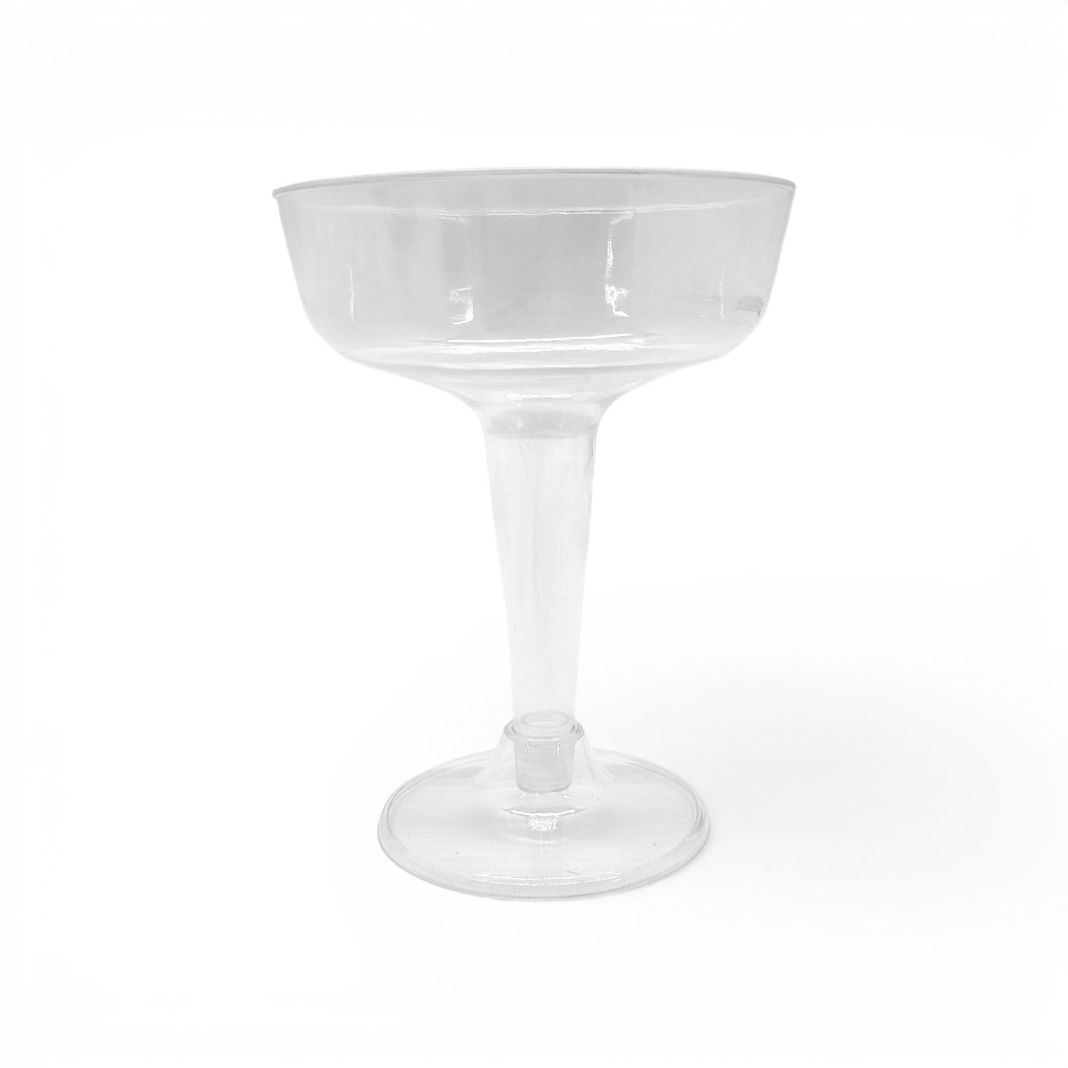 4oz Plastic Champagne Cups Clear 3pc