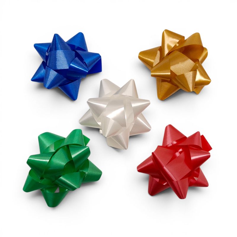 2.5" Gift Bows Multicolor 25pc