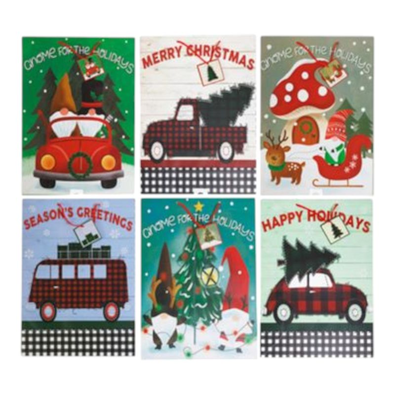 13"x18"x5" Christmas Gift Bag Assorted