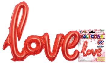 40" Foil "Love" Balloon Red