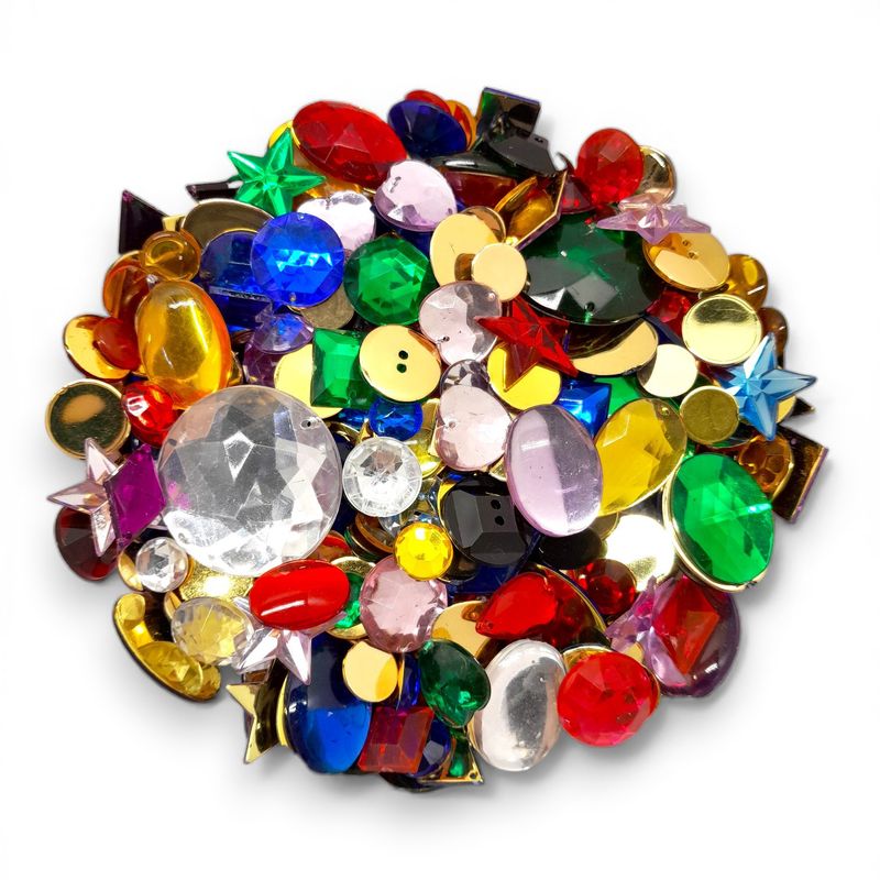 1/2# Acrylic Jewels Assorted