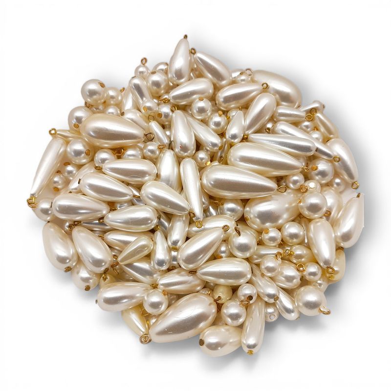 1/2# Assorted Pearls w/Gold Loop