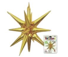 27” Foil Starburst Balloon Gold