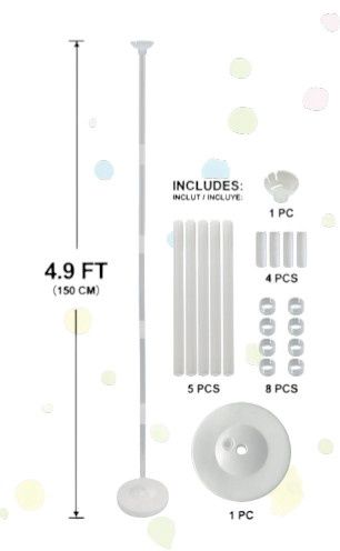 4.9' Balloon Stand Kit