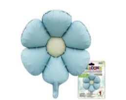 14” Foil Daisy Balloon Blue