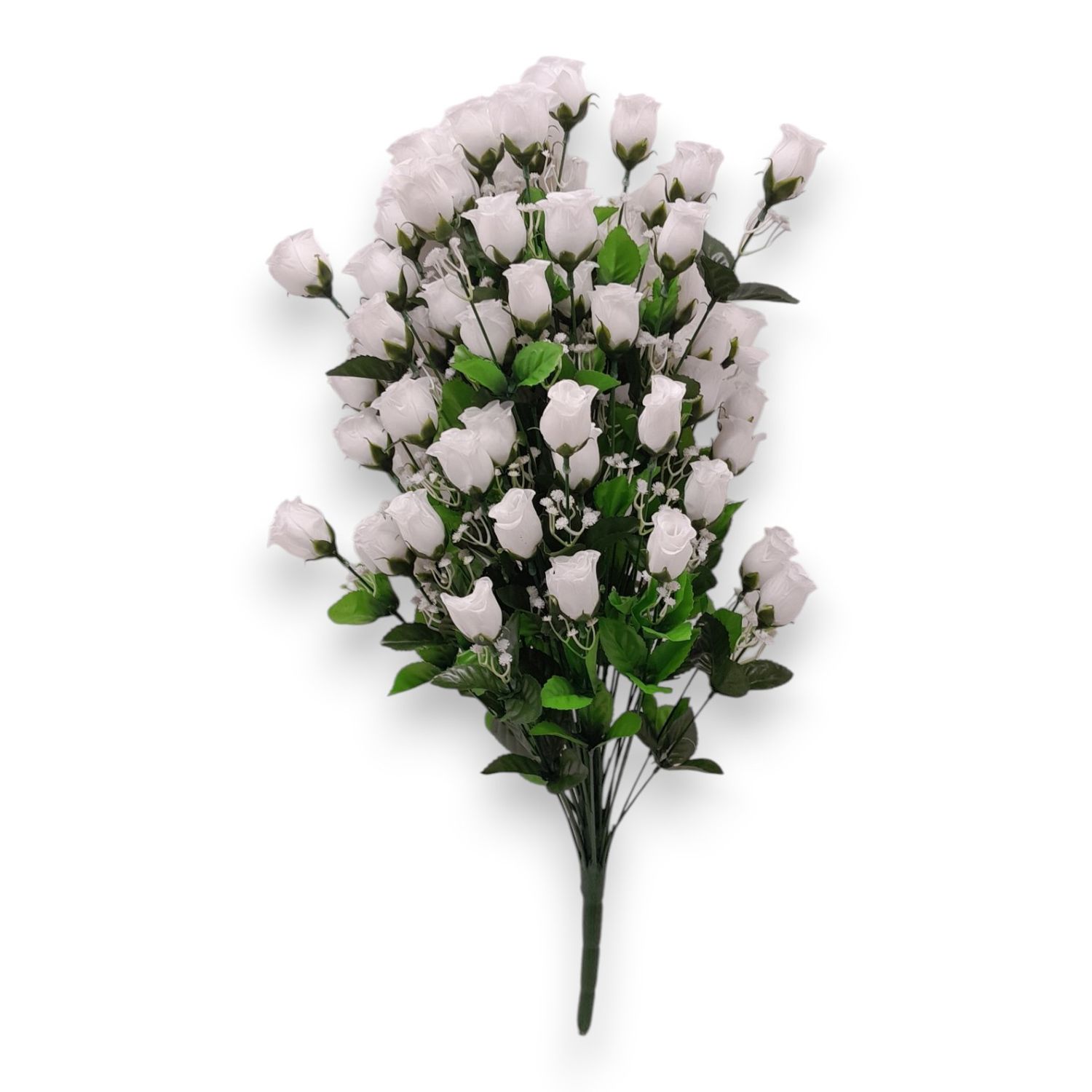 27" Rose Bud Bush x72 White