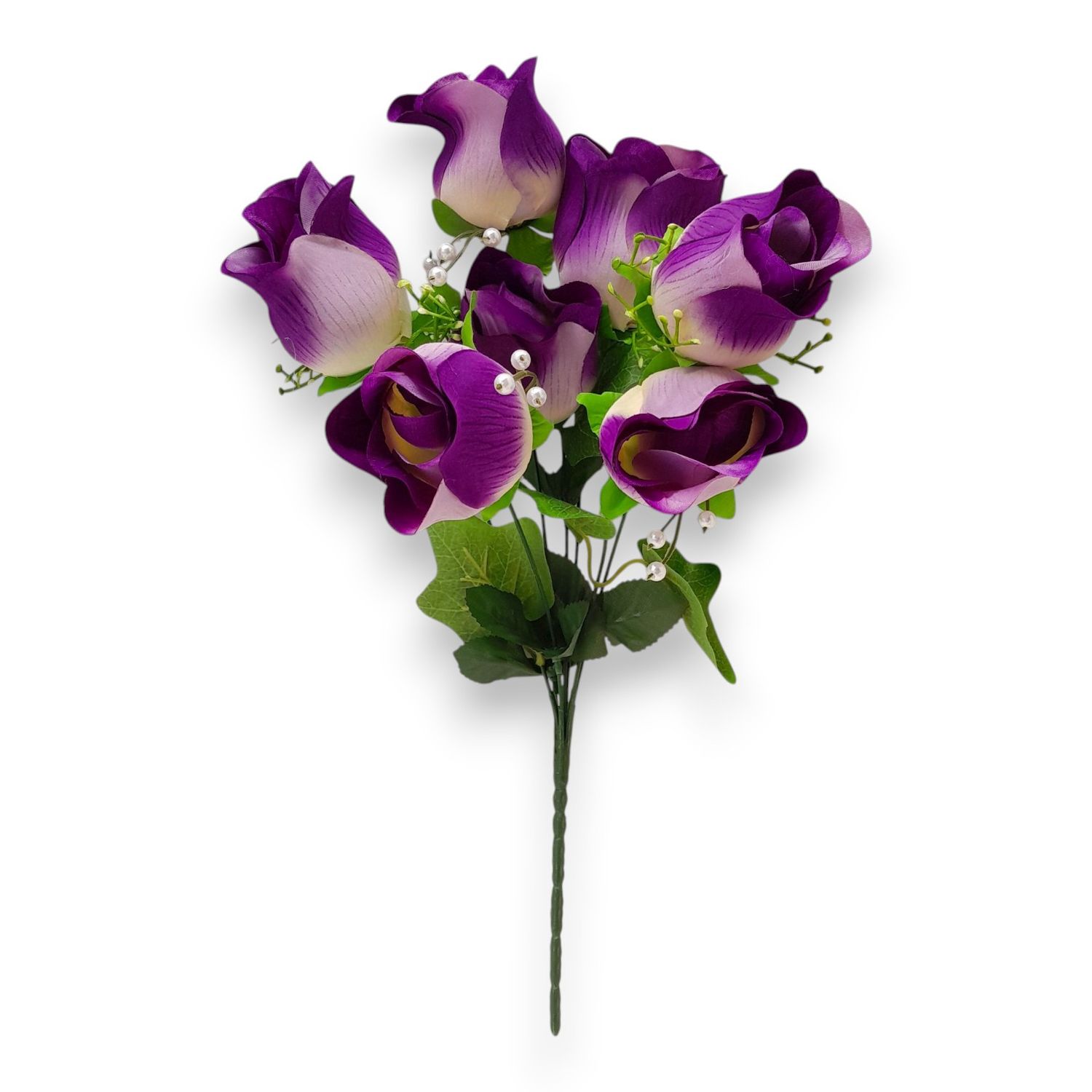 17" Rose Bud Bush x7 New Purple