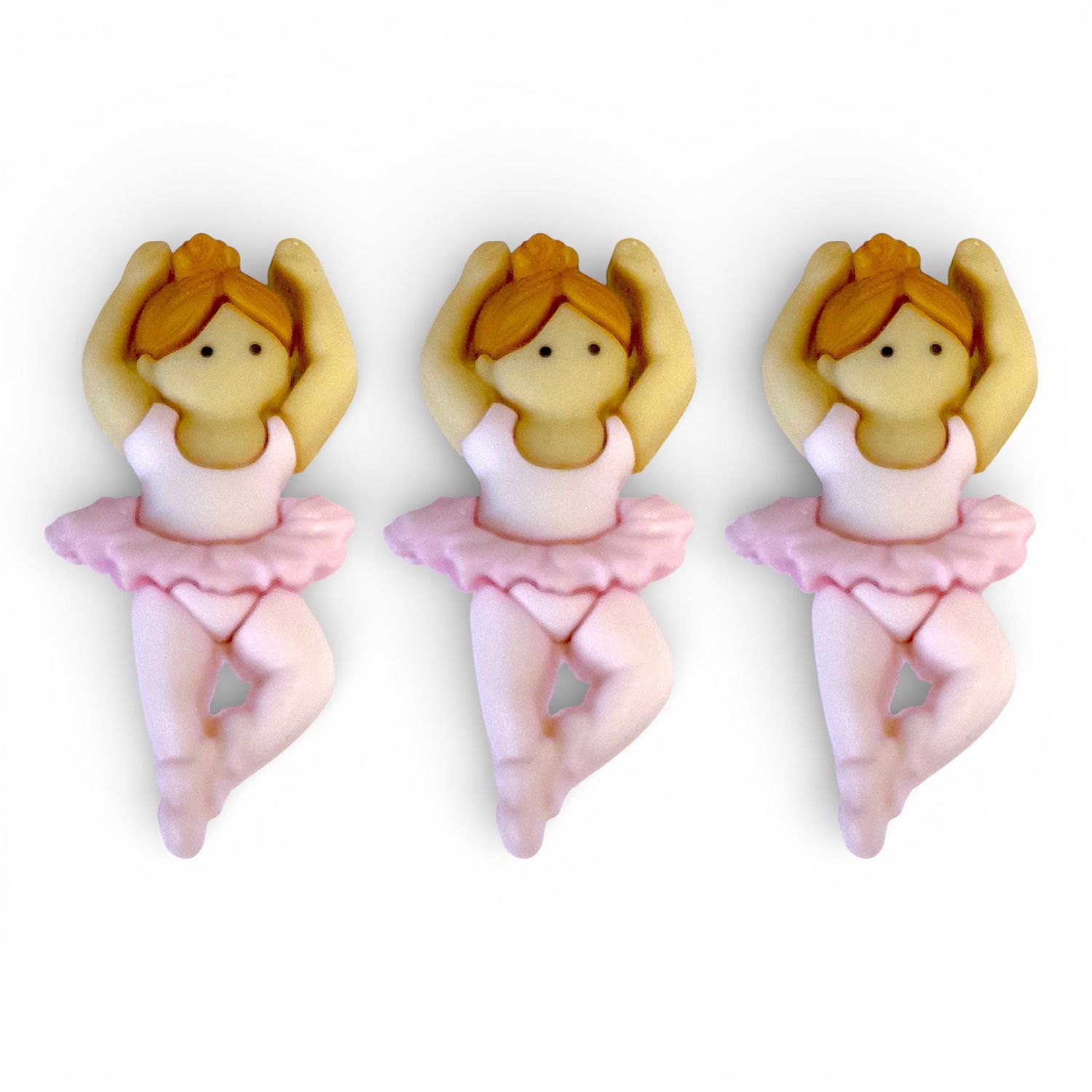 Little Ballerina Buttons 3pc Assorted