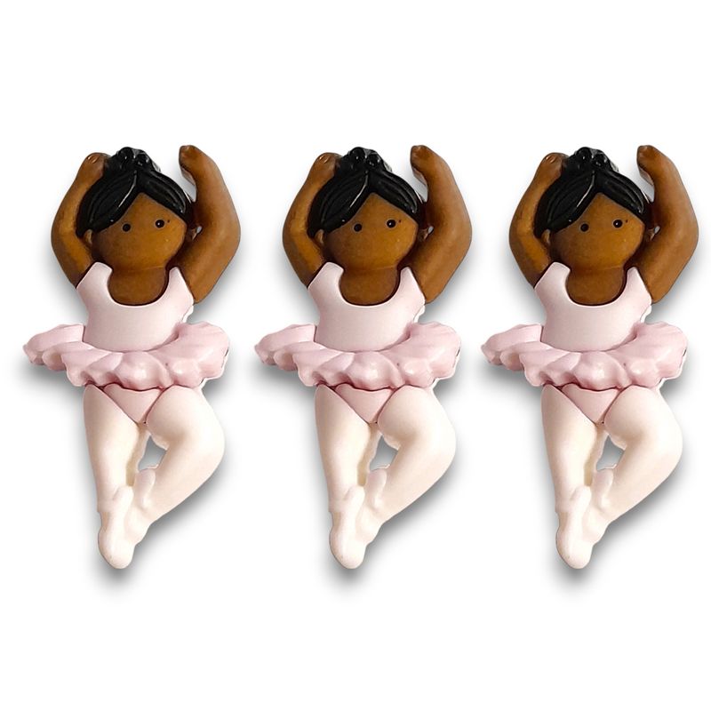 3pc Dancer Ballerina Buttons