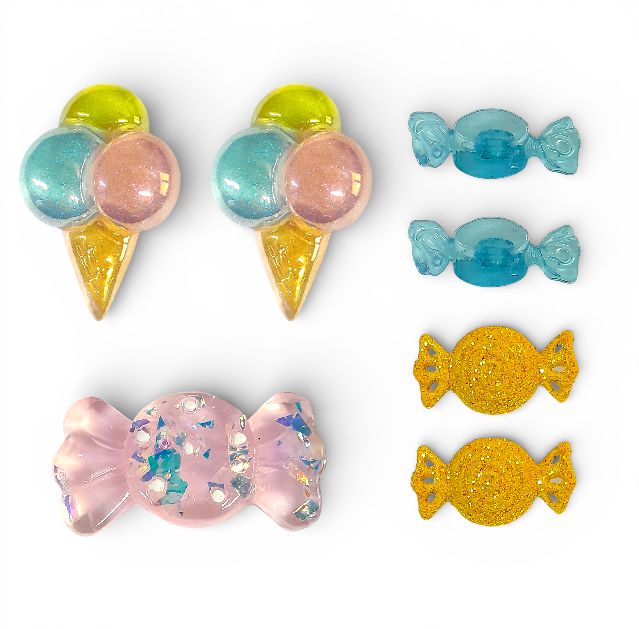 7pc Pastel Treat Embellishments &amp; Buttons