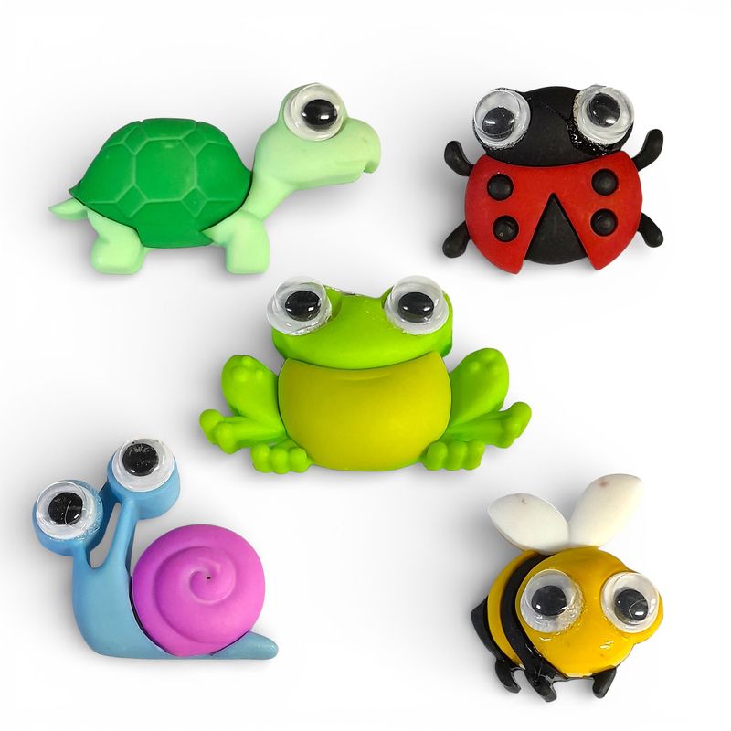 5pc Googly Eye Critter Buttons