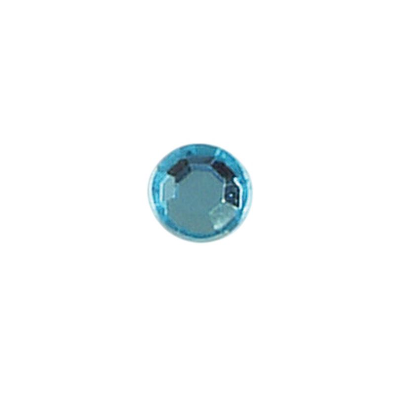 9mm Round Acrylic Rhinestones 100pc Blue