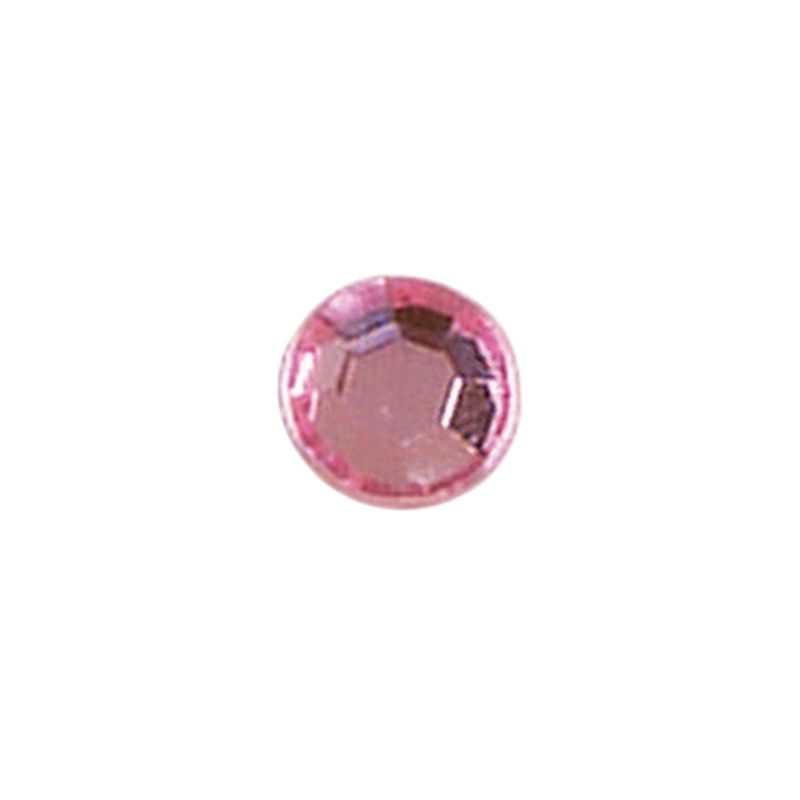 9mm Round Acrylic Rhinestones 100pc Pink