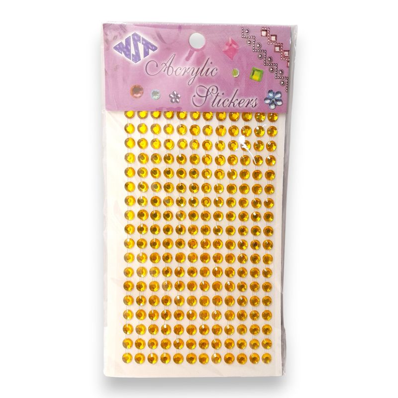 6mm Round Gemstone Gold 190pcs