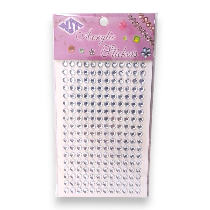 6mm Round Gemstone Silver 190pcs