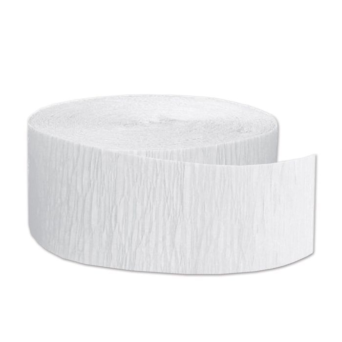 Crepe Streamer -White