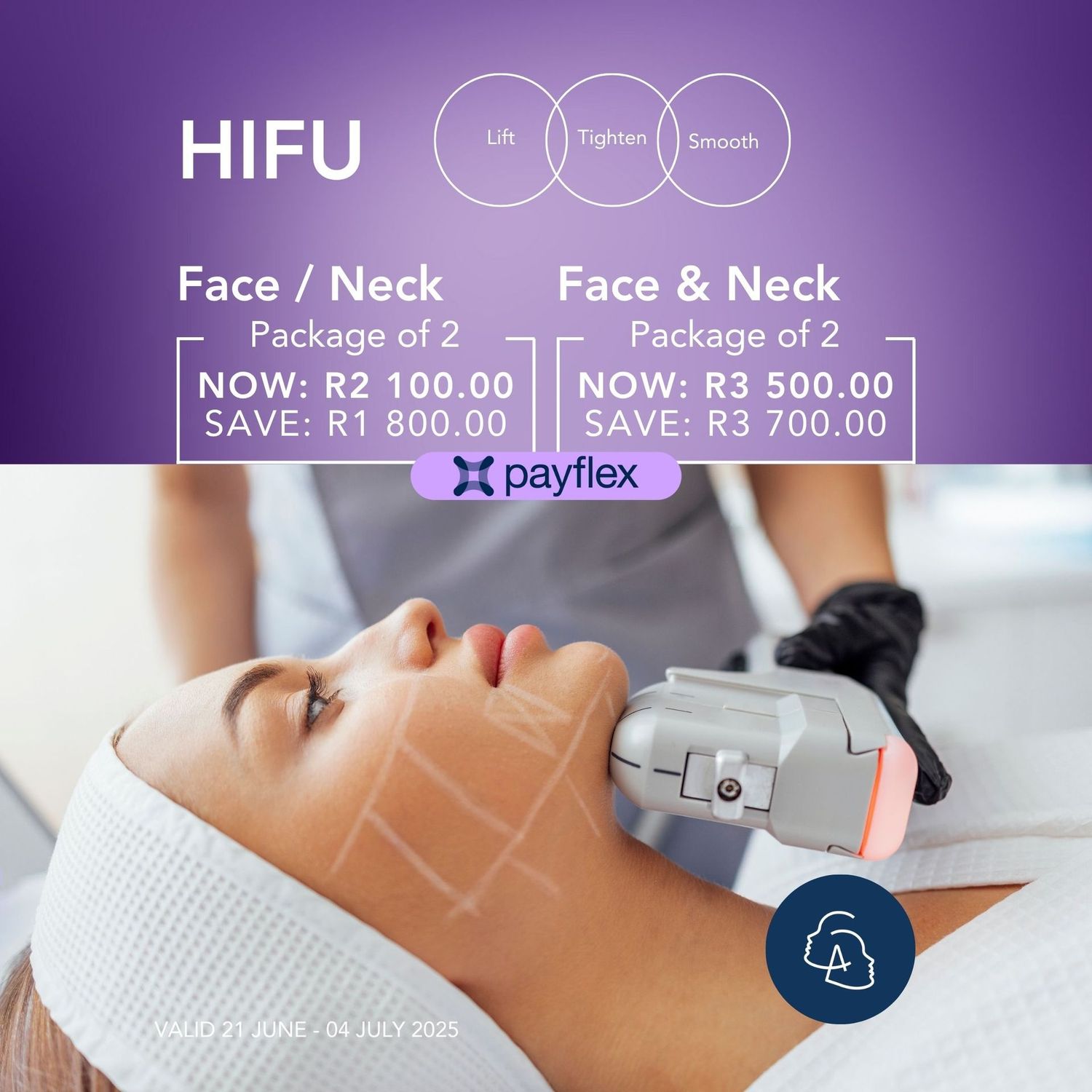HIFU Face/Neck Package of 2
