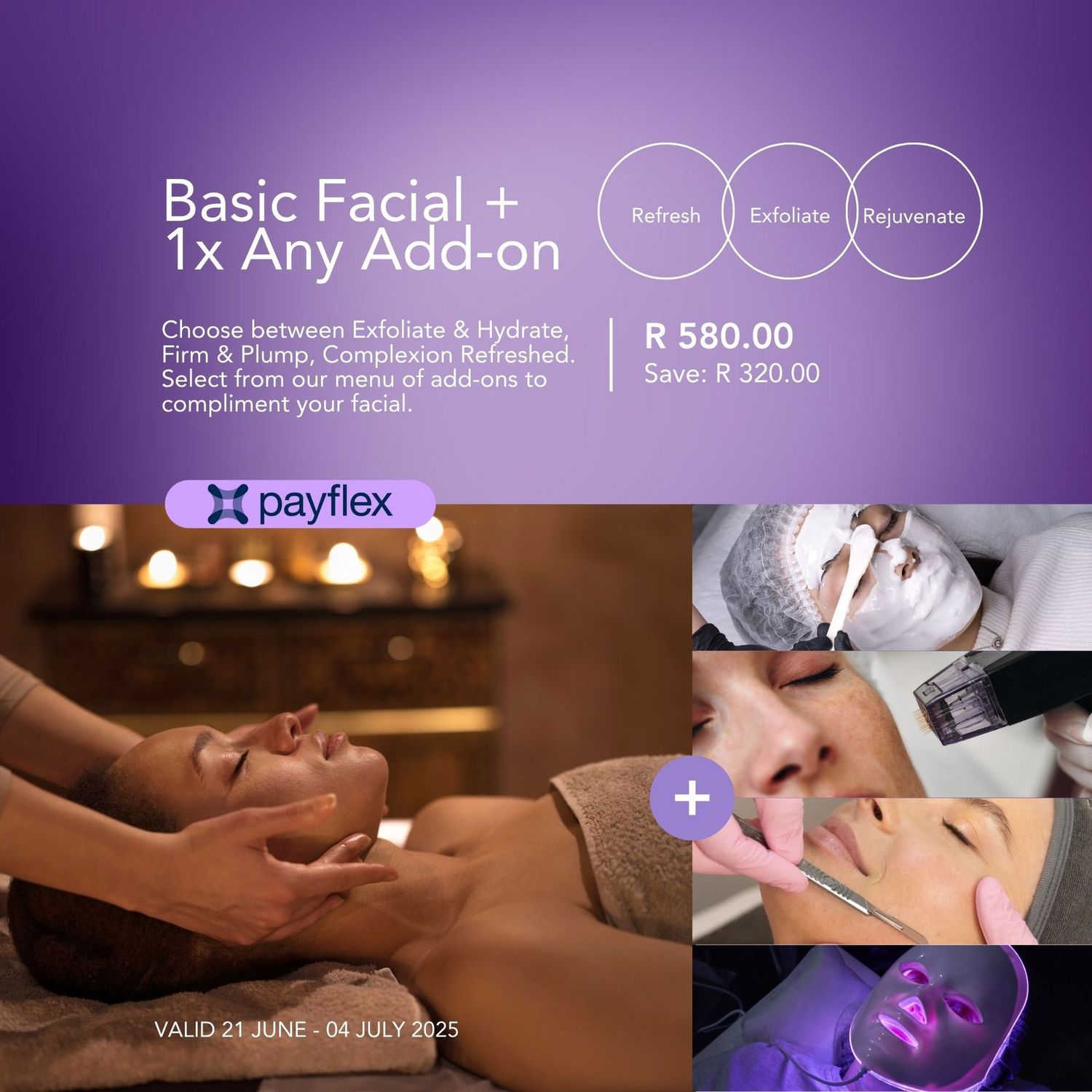 Basic Facial + (1x Any Add-on)