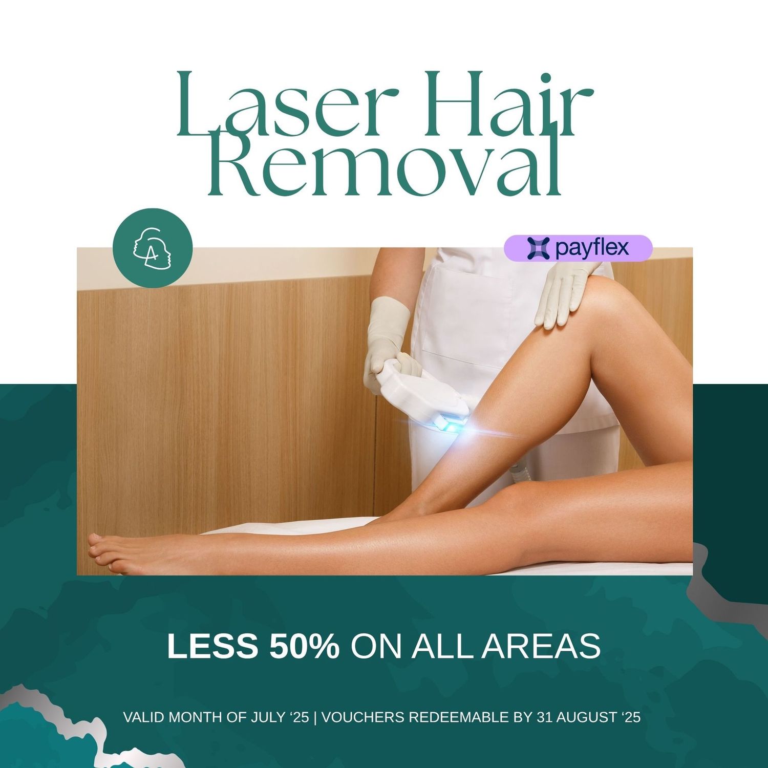 Half Face - Laser Hair Removal
