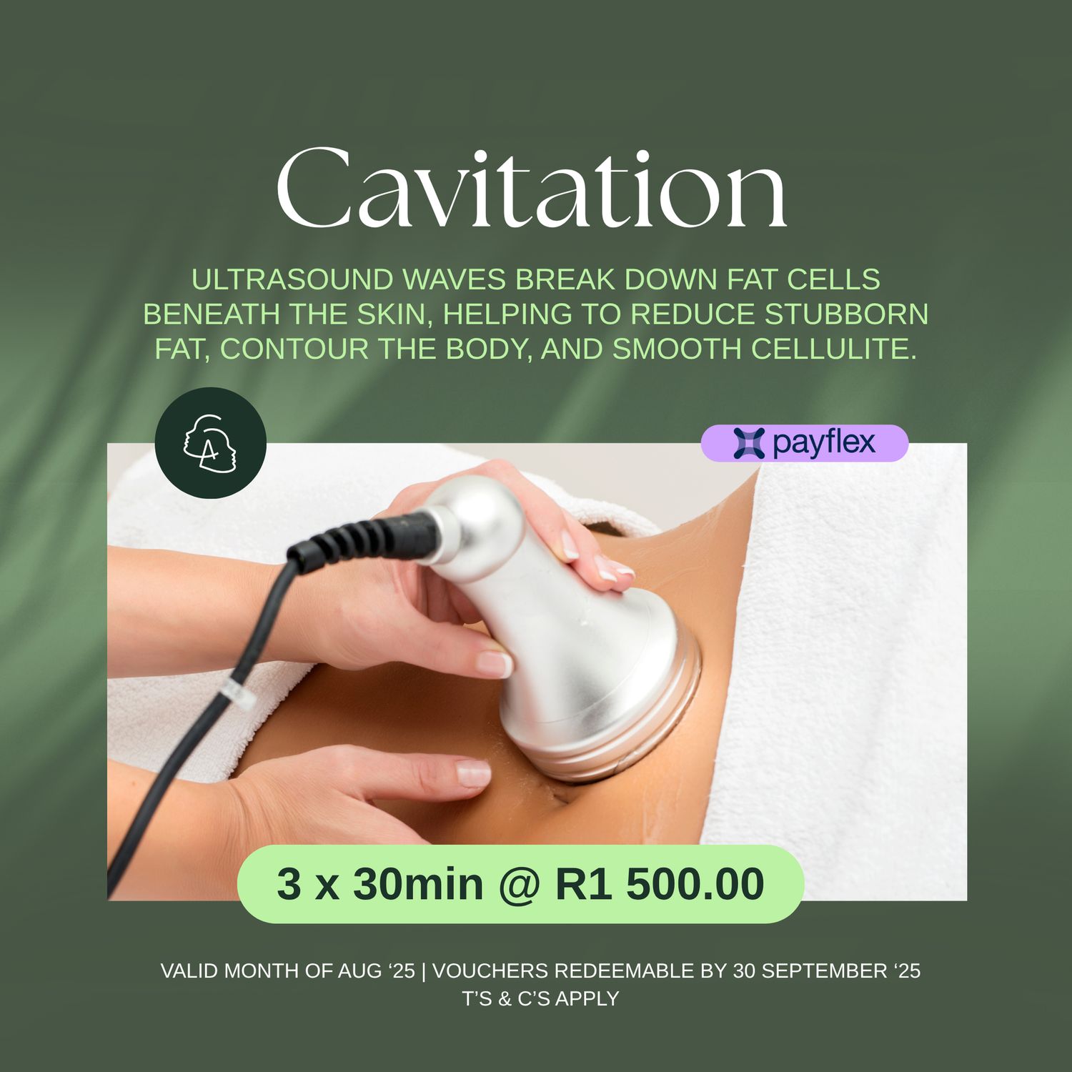 Cavitation Package of 3 sessions (30min e.a)