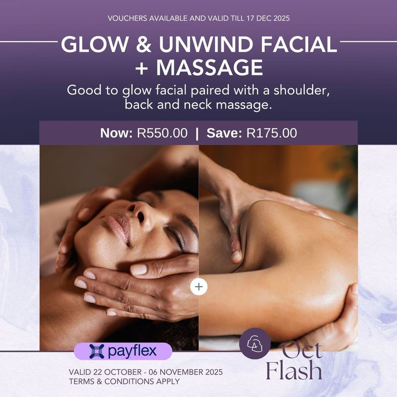Glow & Unwind Facial + Massage Glow & Unwind Facial + Massage