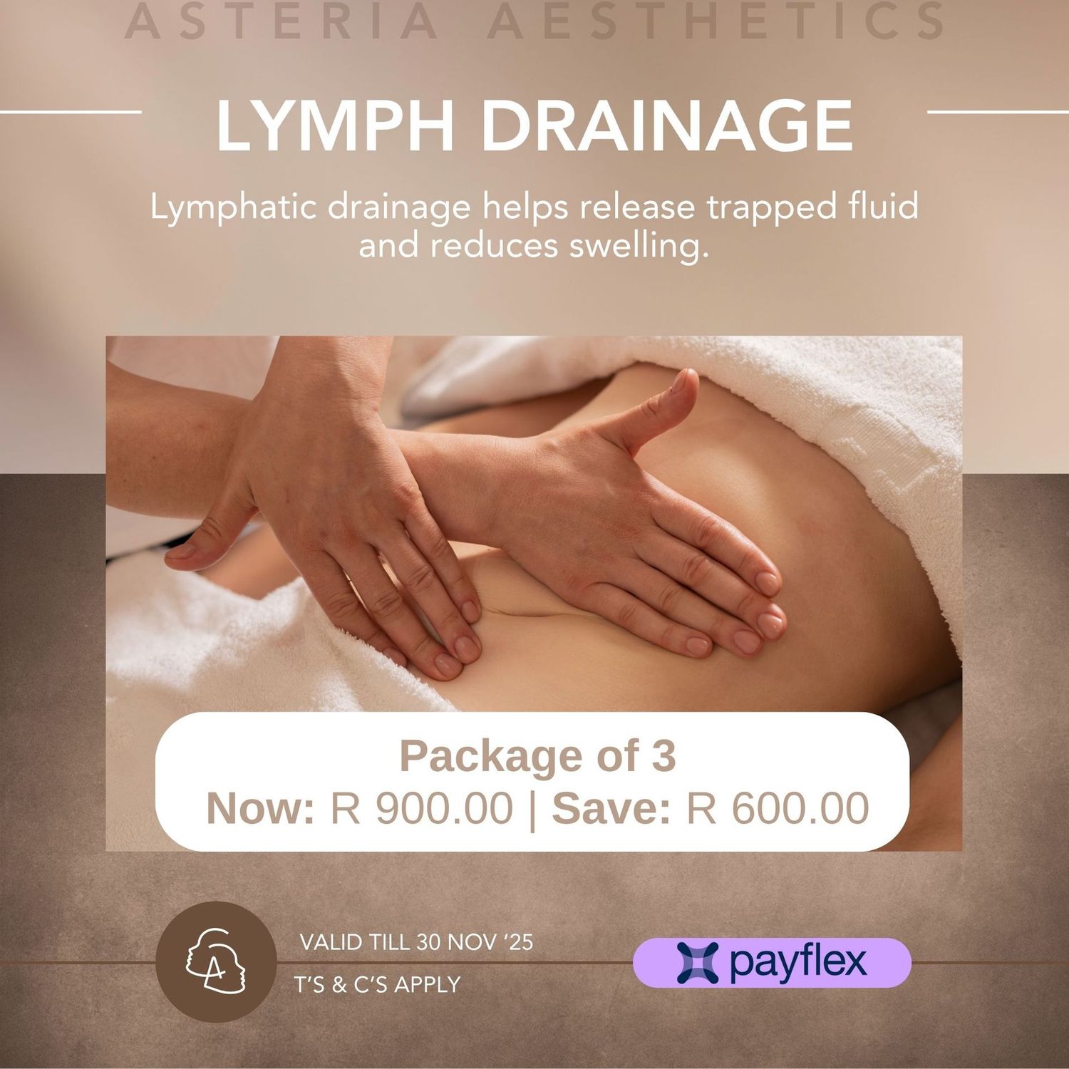 Lymph Drainage Massage Package of 3 Lymph Drainage Massage Package of 3