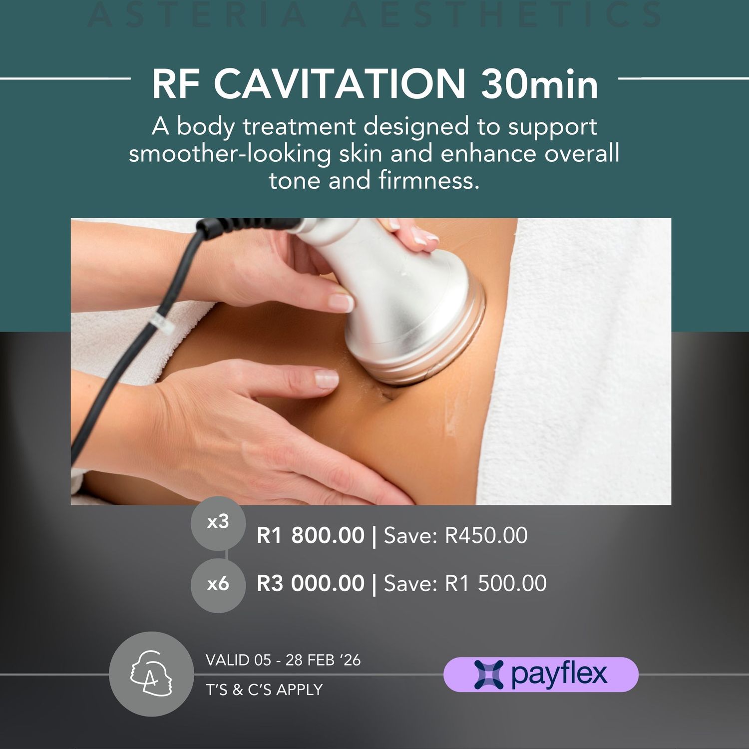 Cavitation Package of 3 sessions (30min e.a)