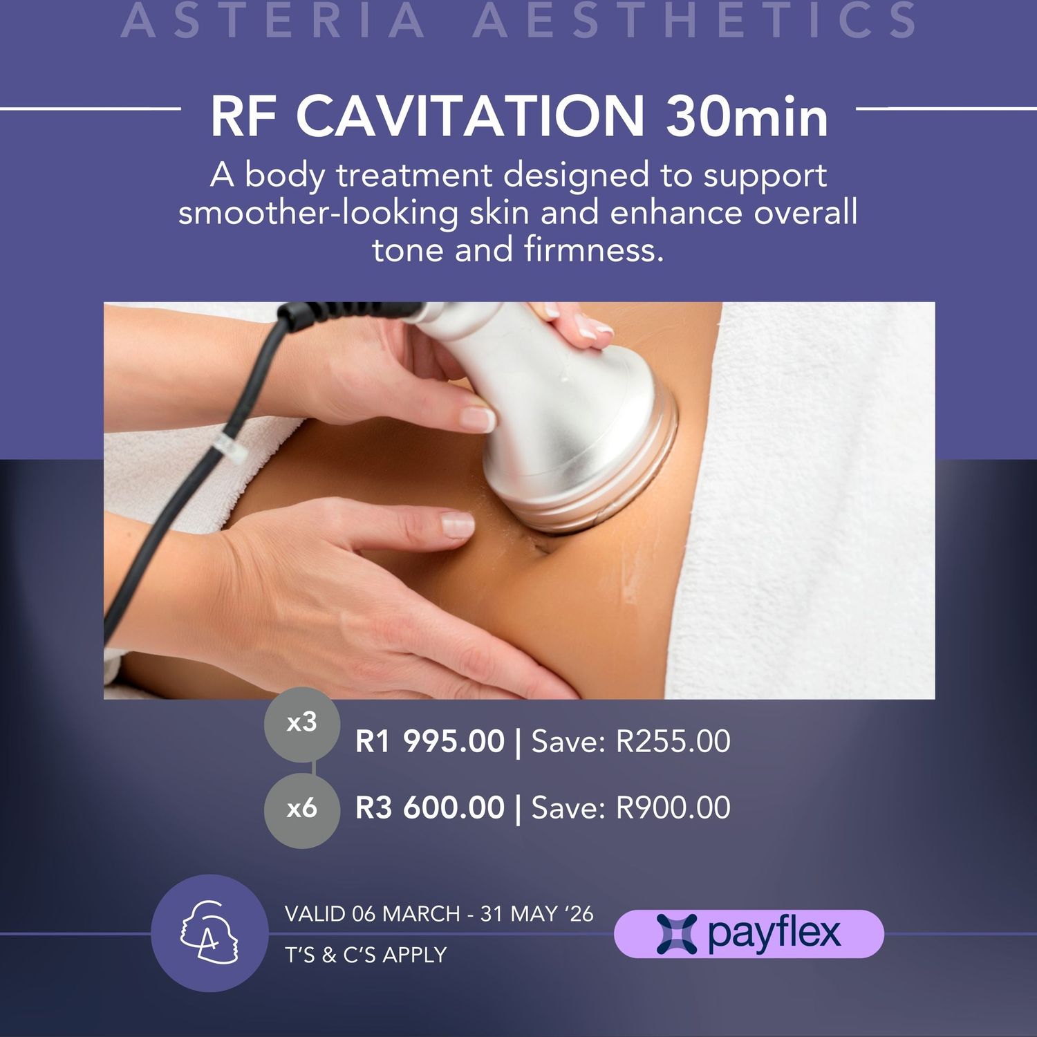 Cavitation Package of 3 sessions (30min e.a)