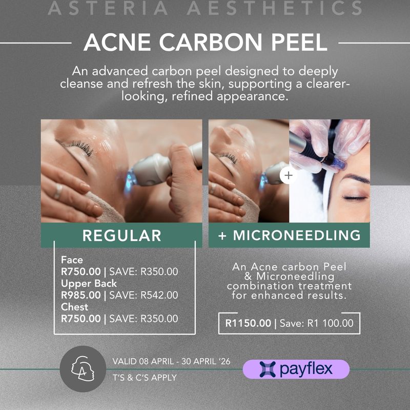 Acne Carbon Peeling Laser Treatment + Microneedling Face