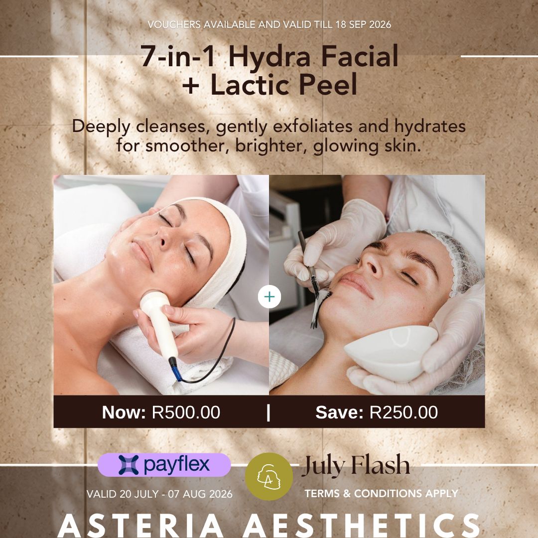 7-in-1 Hydra facial + Lactic Peel 7-in-1 Hydra facial + Lactic Peel