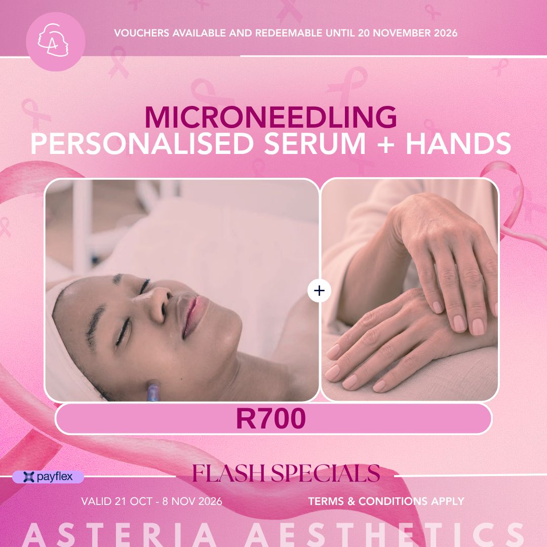 Microneedling + Personalised Serum and Hands Microneedling + Personalised Serum and Hands