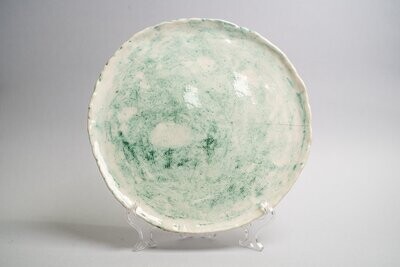 Piatto di ceramica “ verde rame”