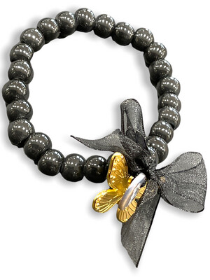 Bracelet de perles avec papillon