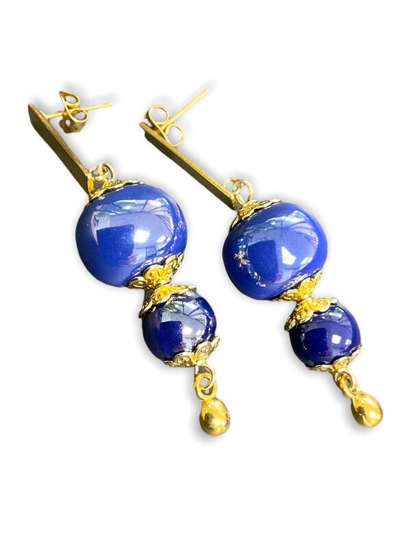 Boucles d'oreilles à perles pendantes