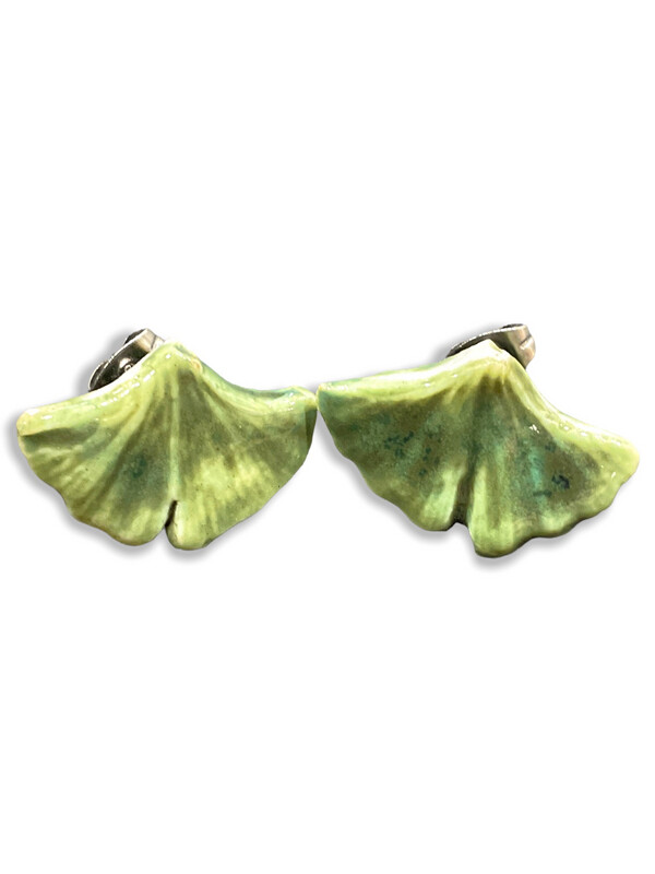 Boucles d'oreilles feuilles de ginkgo