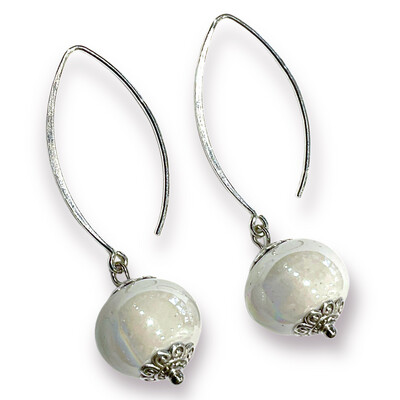 Boucles d'oreilles pendantes à perles