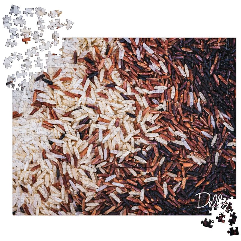 Close Up Mixed Rice Puzzle