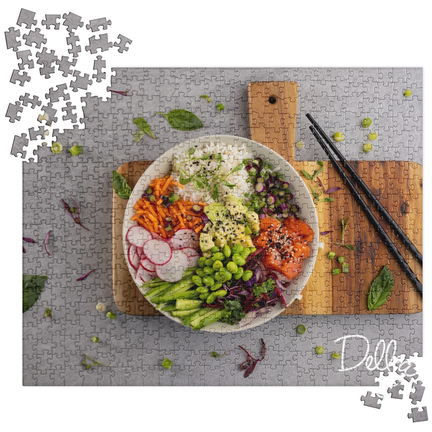 Colorful Poke Bowl Light BG Puzzle