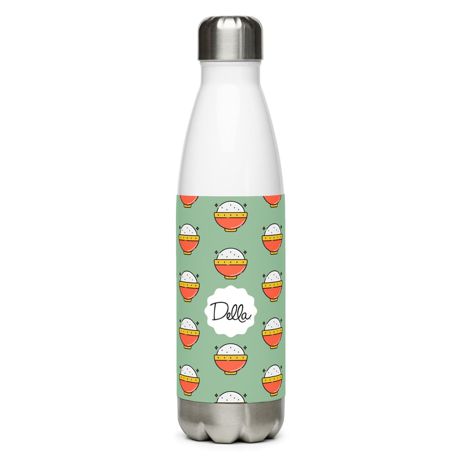 Sage Rice Bowl Stainless Steel Water Bottle