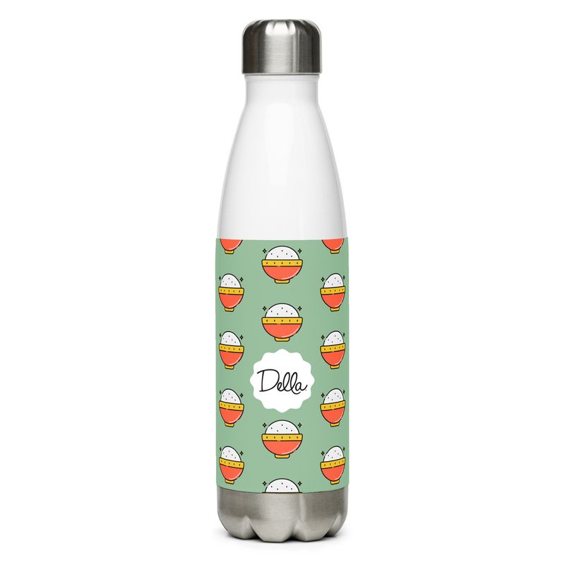 Sage Rice Bowl Stainless Steel Water Bottle