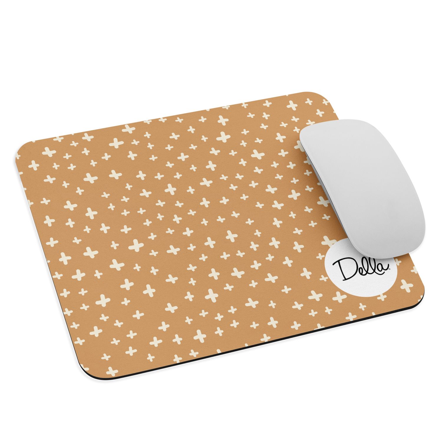 Muted Orange Plus Mouse Pad