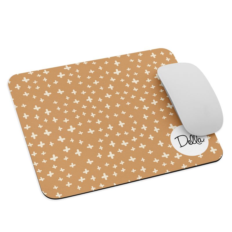 Muted Orange Plus Mouse Pad