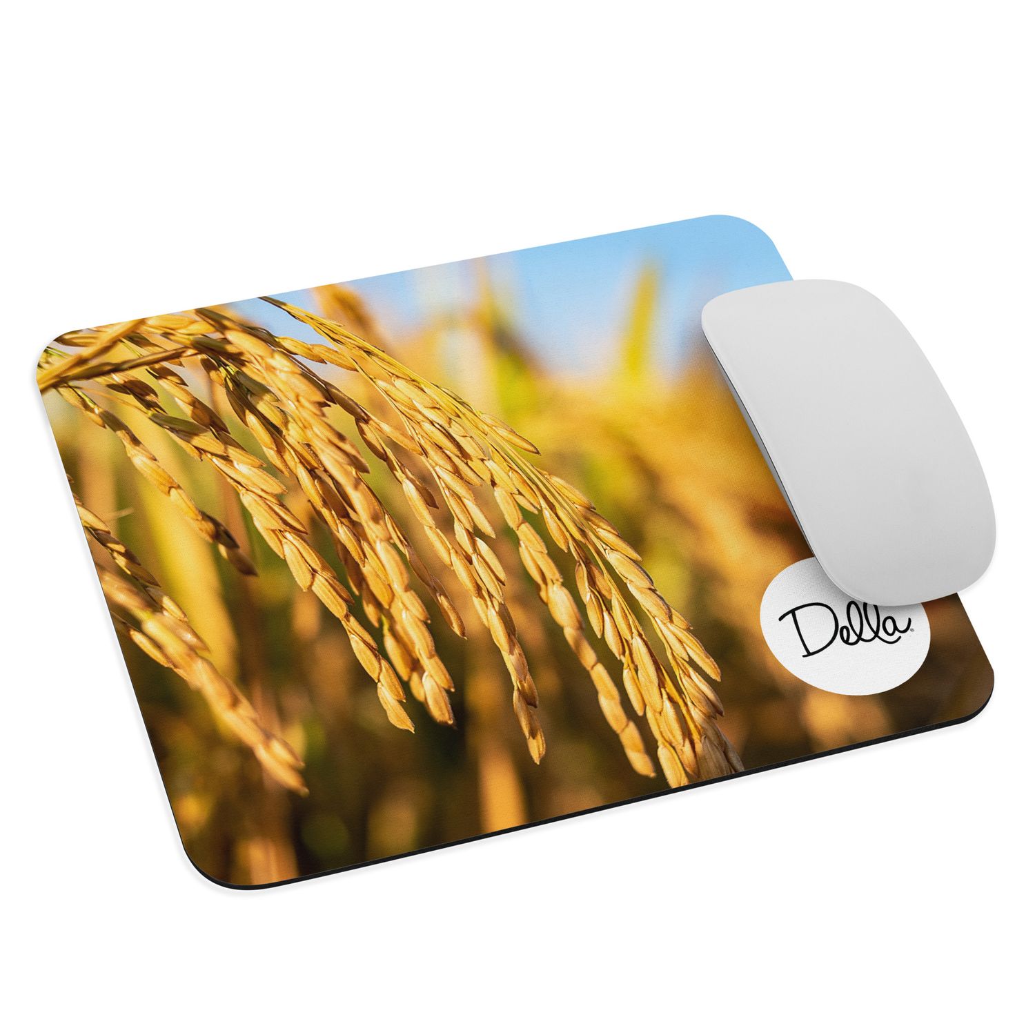 Close Up Rice Stalk Mouse Pad