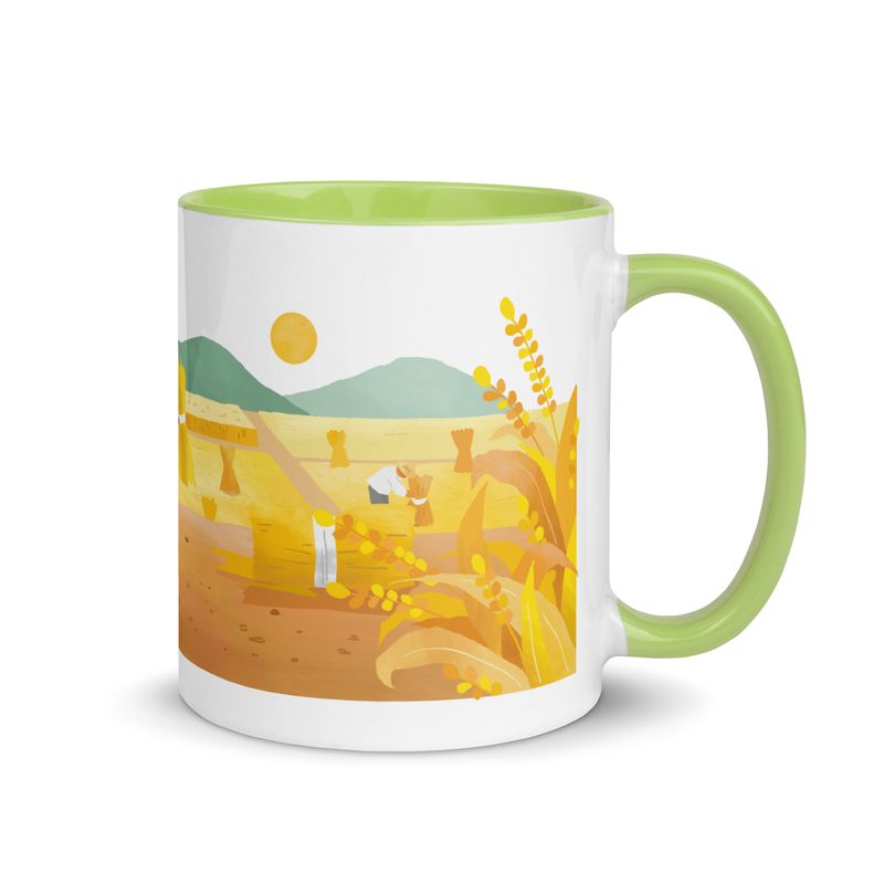 Agriculture Art Mug with Color Inside