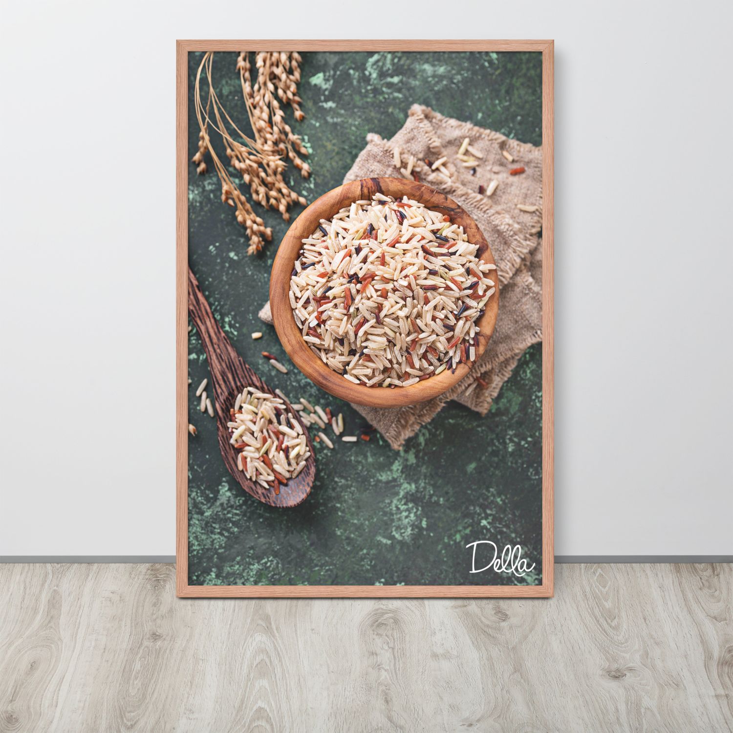 Brown & Wild Rice Bowl Framed Poster