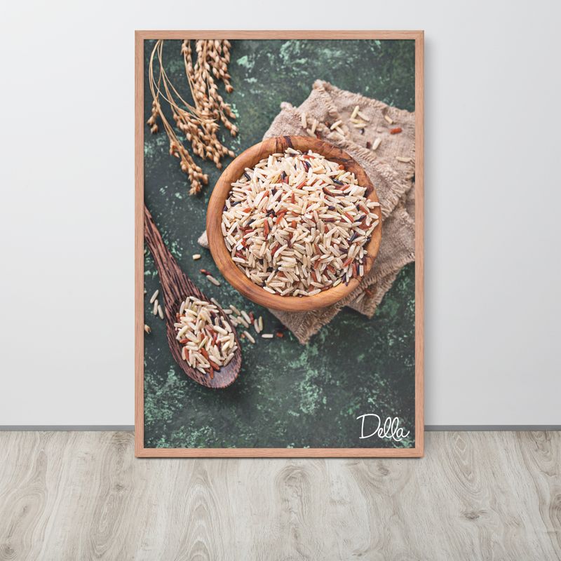 Brown & Wild Rice Bowl Framed Poster