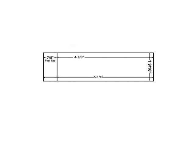 4 3/8" X 1 9/16" SINGLE USE TAPES