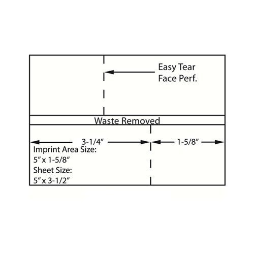 5" x 3 1/2" 2-UP SHEETS