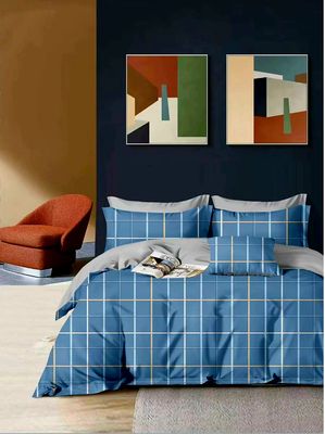 Bedsheet Set 1 Flat + 1 Fitted  Set 400 T.C Print  100% Cotton