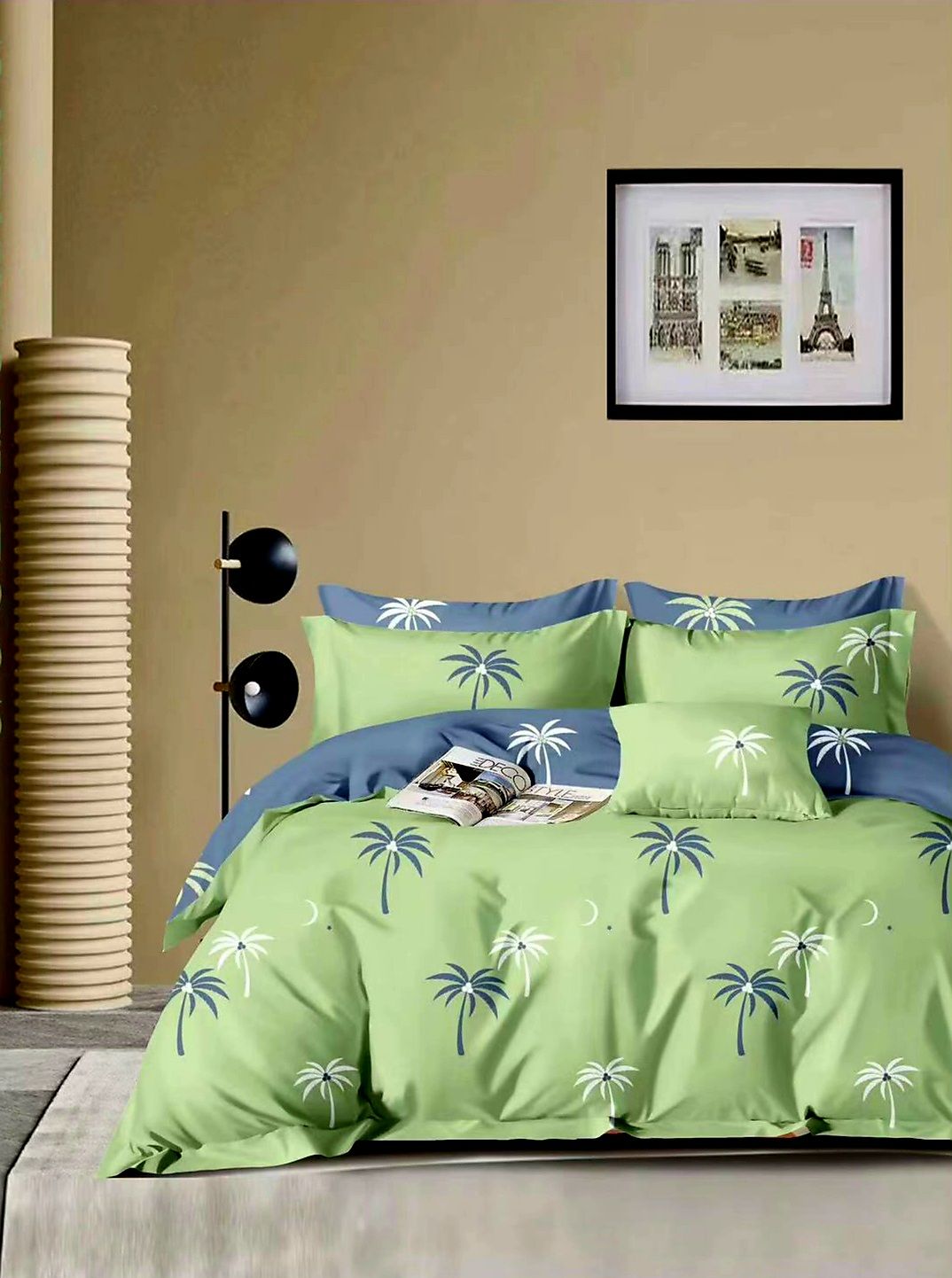 Discounted Combo Set - D. Cover + Flat Sheets  - 400 T.C Print 100% Cotton
